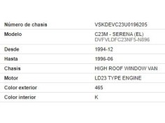 nissan vanette cargo (hc23) del año 1995
