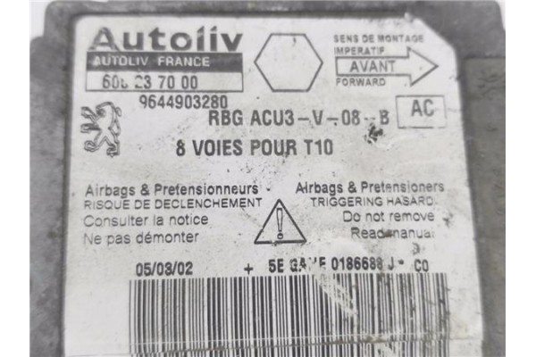 Recambio de centralita para peugeot 206 1.4 hdi eco 70 referencia OEM IAM 9644903280 600237000 