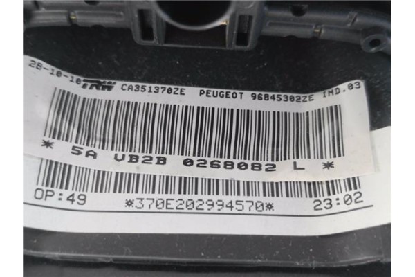 Recambio de airbag volante para peugeot 5008 1.6 premium referencia OEM IAM 96845302ZE  