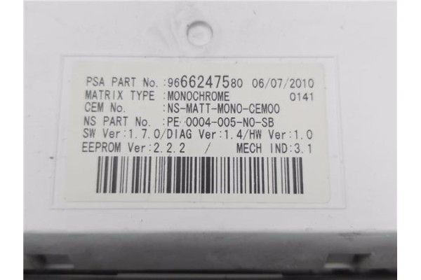 Recambio de cuadro completo para peugeot 5008 1.6 premium referencia OEM IAM 9666247580  