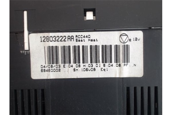 Recambio de mandos climatizador para saab 9-3 cabriolet 2.0 t referencia OEM IAM 12803222  