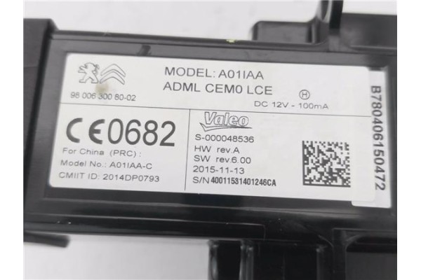 Recambio de clausor para citroen c4 grand picasso/spacetourer 1.6 attraction referencia OEM IAM 9800630080 S000048536 