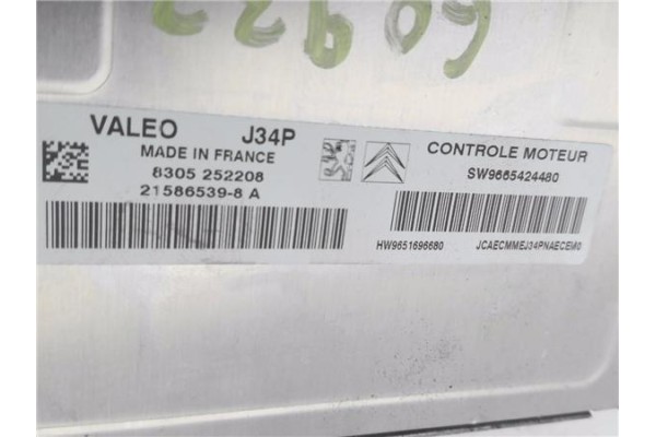 Recambio de centralita para citroen c3 1.1 i referencia OEM IAM 9665424480 215865398A 