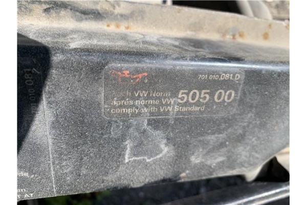 Recambio de traviesa paragolpes delantero para volkswagen transporter iv furgón (70xa) 2.5 tdi referencia OEM IAM 701010081D 701