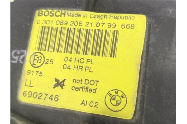 Recambio de faro delantero dcho para bmw serie 3 berlina (e46) 1.9 316i referencia OEM IAM 6902746 0301089206 