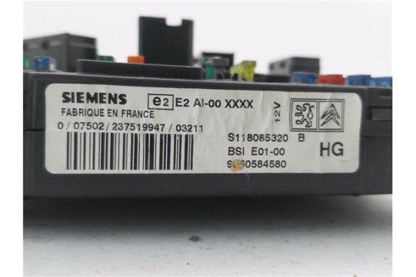 Recambio de bsi para citroen xsara picasso 2.0 hdi referencia OEM IAM 9650584580 S118085320B 
