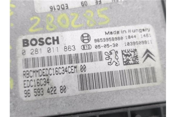 Recambio de centralita para peugeot 307 (3a/c) 1.6 hdi referencia OEM IAM 9659342280 281011863 