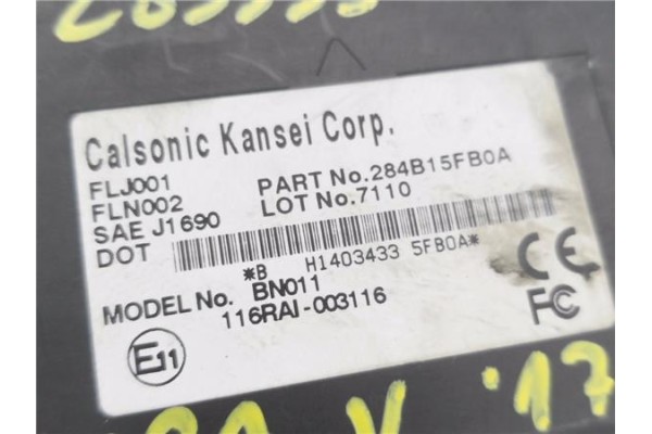 Recambio de centralita para nissan micra v (k14) 1.5 acenta referencia OEM IAM 284B15FB0A 116RAI003116 