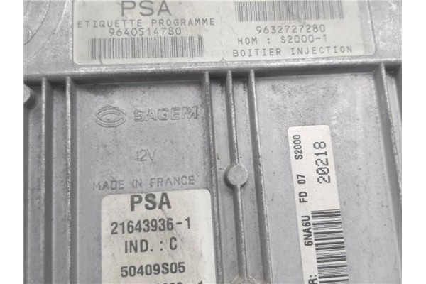 Recambio de centralita para citroen xsara picasso 1.8 16v referencia OEM IAM 9632727280 216439361 