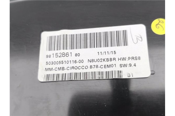 Recambio de cuadro completo para citroen c4 grand picasso/spacetourer 1.6 attraction referencia OEM IAM 9815286180 5,03E+11 