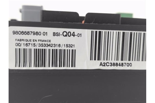 Recambio de bsi para citroen c4 grand picasso/spacetourer 1.6 attraction referencia OEM IAM 9806687980 A2C38848700 
