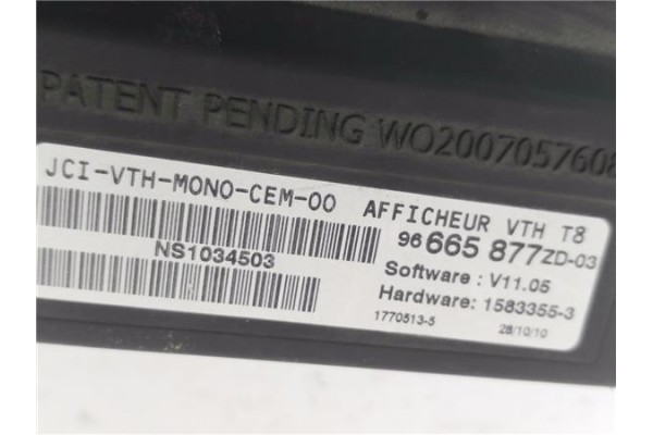 Recambio de navegador para peugeot 5008 1.6 premium referencia OEM IAM 96665877ZD 15833553 