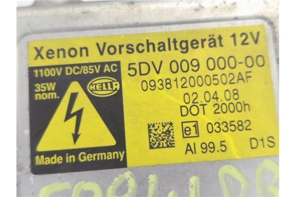 Recambio de centralita xenon para peugeot 407 coupé 2.0 hdi referencia OEM IAM 5DV00900000  