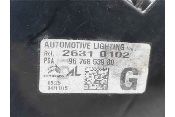 Recambio de piloto trasero izquierdo para citroen c4 grand picasso/spacetourer 1.6 attraction referencia OEM IAM 9676853980 2631