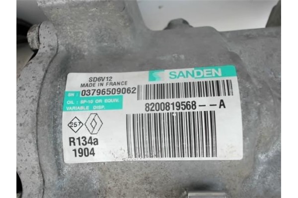 Recambio de compresor aire acond. para renault twingo ii 1.2 authentique referencia OEM IAM 8200819568 03796509062 8200365787 , 