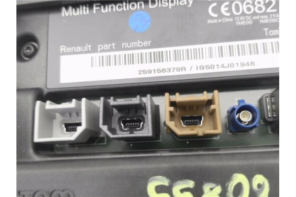 Recambio de pantalla para renault captur i 1.2 intens referencia OEM IAM 280387575R 134379 