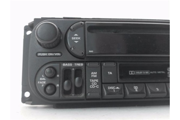 Recambio de autoradio para jeep cherokee (kj) 2.5 crd básico referencia OEM IAM MU9CY24G 17719D 