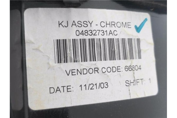 Recambio de cuadro completo para jeep cherokee (kj) 2.5 crd básico referencia OEM IAM P56010587AE 04832731AC 