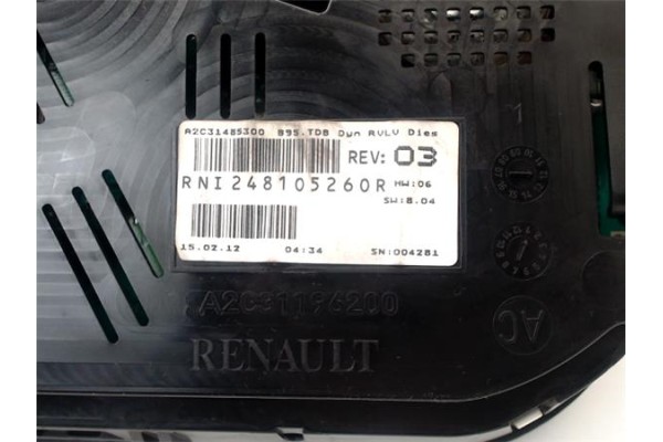 Recambio de cuadro completo para renault megane iii sport tourer 1.5 dynamique referencia OEM IAM 248105260R  