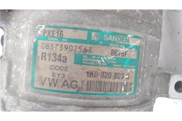 Recambio de compresor aire acond. para seat altea (5p1) 1.9 tdi referencia OEM IAM 08373902563 1K0820803Q 