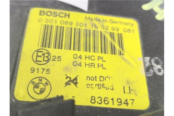 Recambio de faro delantero izquierdo para bmw serie 3 berlina (e46) 1.9 318i referencia OEM IAM 8361947 0301089201 