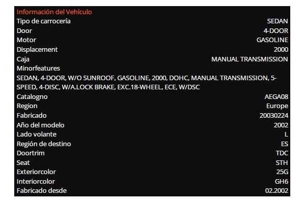 mazda 6 berlina (gg) del año 2003