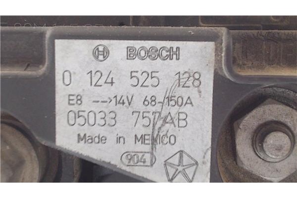Recambio de alternador para jeep compass (mk) 2.0 sport referencia OEM IAM 0124525128 05033757AB 