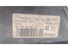Recambio de faro delantero dcho para peugeot 1007 1.4 dolce referencia OEM IAM 9644998780 89008985 