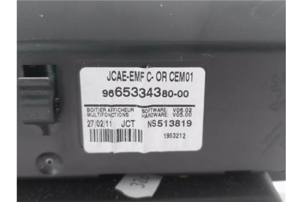 Recambio de pantalla para citroen c4 berlina 1.6 attraction referencia OEM IAM 9665334380  