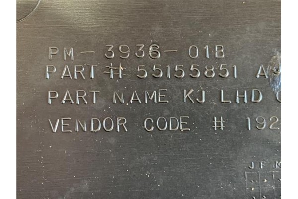 Recambio de torpedo para jeep cherokee (kj) 2.5 crd básico referencia OEM IAM PM393601B  
