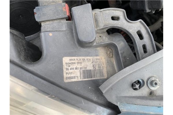 Recambio de faro delantero dcho para peugeot 207 1.6 hdi referencia OEM IAM 9649986180 89900871 