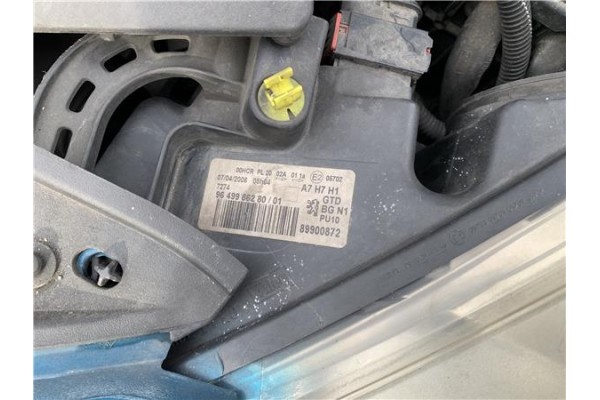 Recambio de faro delantero izquierdo para peugeot 207 1.6 hdi referencia OEM IAM 9649986280 89900872 
