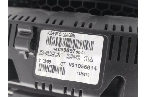 Recambio de display para peugeot 207 1.4 referencia OEM IAM 9665989780 1056614 
