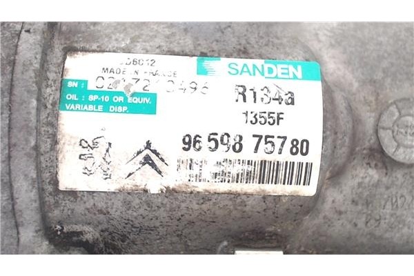 Recambio de compresor aire acond. para peugeot 207 1.4 referencia OEM IAM 6453WK 9822826880 