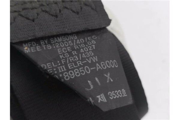 Recambio de cinturon seguridad trasero central para hyundai i30 (gd) 1.4 base referencia OEM IAM 89850A6000  