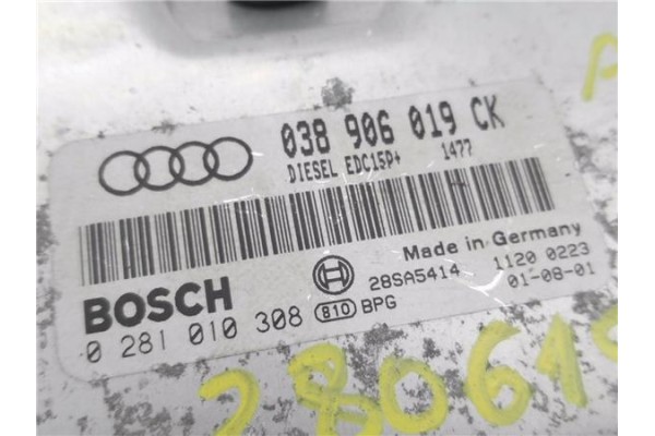 Recambio de centralita para audi a3 (8l) 1.9 tdi ambiente referencia OEM IAM 038906019CK 281010308 
