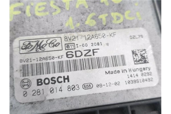 Recambio de centralita para ford fiesta vi 1.6 tdci referencia OEM IAM 8V2112A650KF 281014803 