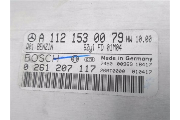 Recambio de centralita para mercedes-benz clase e (bm 210) berlina 2.6 240 (210.062) referencia OEM IAM A1121530079 261207117 