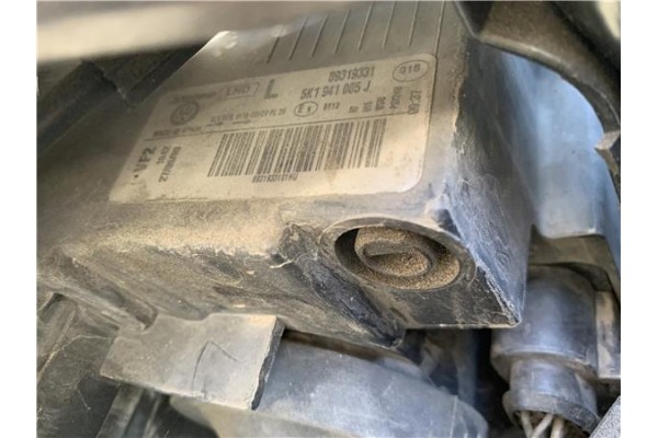 Recambio de faro delantero izquierdo para volkswagen golf vi (5k1) 1.4 advance referencia OEM IAM 5K1941005J 89319331 