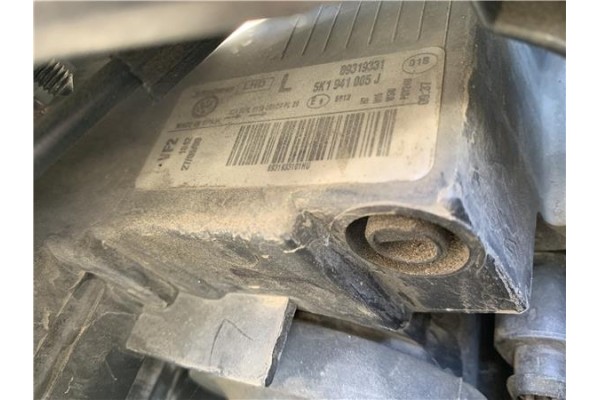Recambio de faro delantero izquierdo para volkswagen golf vi (5k1) 1.4 advance referencia OEM IAM 5K1941005J 89319331 