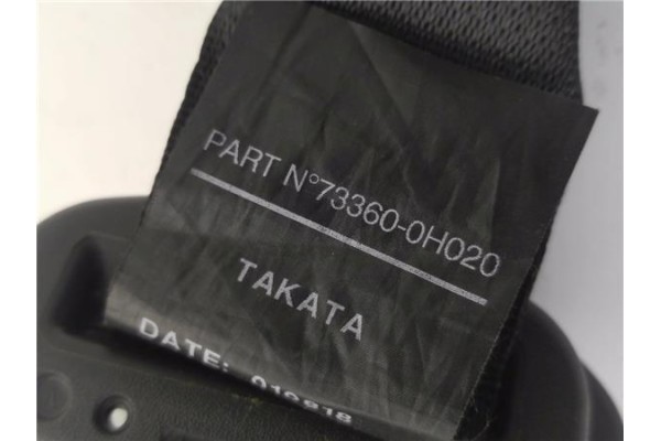 Recambio de cinturon seguridad trasero derecho para citroen c1 1.0 city edition referencia OEM IAM 308044599JN7 733600H020 