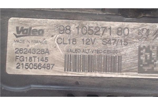 Recambio de alternador para citroen c4 grand picasso/spacetourer 1.6 attraction referencia OEM IAM 9810527180 2624328A 