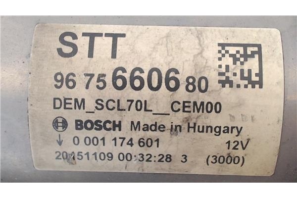 Recambio de motor arranque para citroen c4 grand picasso/spacetourer 1.6 attraction referencia OEM IAM 9675660680 174601 