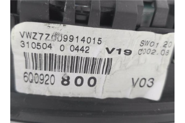 Recambio de cuadro completo para volkswagen polo iv (9n1) 1.4 16v referencia OEM IAM 6Q0920800 110080124001A 