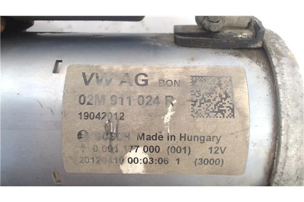 Recambio de motor arranque para volkswagen up! (121) 1.0 black up! referencia OEM IAM 02M911024R  