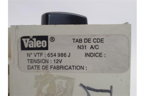 Recambio de mandos calefaccion / a.a. para citroen berlingo referencia OEM IAM  (654986J) 