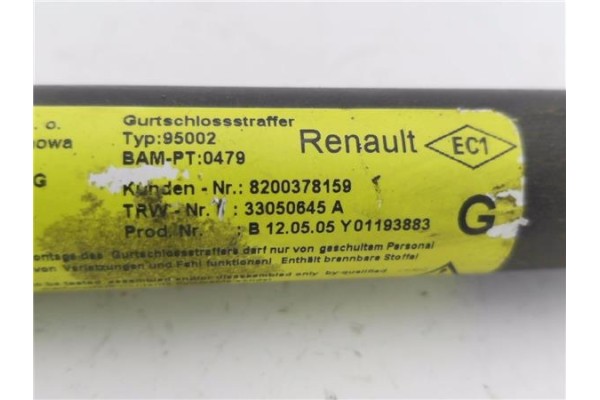 Recambio de anclaje cinturon delantero izquierdo para renault kangoo i (f/kc0) 1.5 dci (kc07) referencia OEM IAM 8200378159  