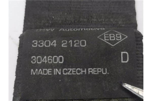 Recambio de cinturon seguridad delantero derecho para renault kangoo i (f/kc0) 1.5 dci (kc07) referencia OEM IAM 33042120  