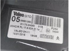 Recambio de faro delantero izquierdo para citroen c1 1.4 audace referencia OEM IAM 811700H050  
