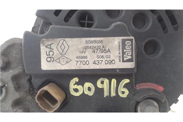 Recambio de alternador para renault clio ii fase ii (b/cb0) 1.2 base authentique referencia OEM IAM 7700437090 SG9B035 